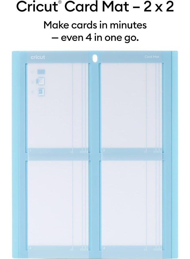 Cricut Card Mat 2X2 Reusable Non-Slip Craft Mat Create Four Cards Simultaneously Perfect For Bulk Card Making Compatible With Maker & Explore Crafting Machines - Image 2