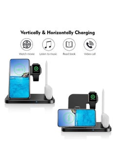 Wireless Charger, 4 in 1 Fast Wireless Charging Station for iPhone 13/13 Pro/12/11/X/XS/XR/8/8P