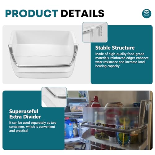 Fetechmate AAP73252202 AAP73252209 Refrigerator Right Door Bin Replacement Compatible with L-G Ken-more Elite Refrigerator Shelves Door Shelf Replace AAP73252201 AAP73252206 MEA62590401 AAP73252211 by Fetechmate - Image 4