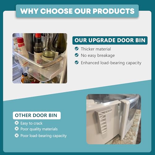 Fetechmate AAP73252202 AAP73252209 Refrigerator Right Door Bin Replacement Compatible with L-G Ken-more Elite Refrigerator Shelves Door Shelf Replace AAP73252201 AAP73252206 MEA62590401 AAP73252211 by Fetechmate - Image 5