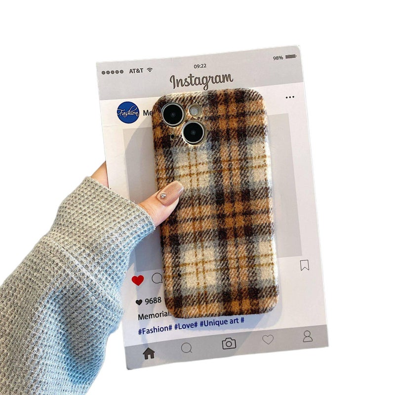 Protective Case | Drop Protection | Furry Fabric | Shockproof Cover for iPhone 15 / 15 Plus / 15 Pro / 15 Pro Max - Image 1