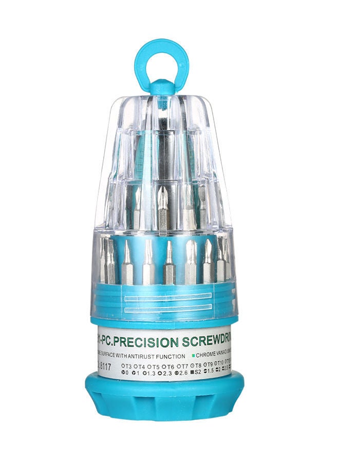 NIBEMINENT 31-Piece Multi-Purpose Screwdriver With Magnetic Tools Multicolour 0.166kg