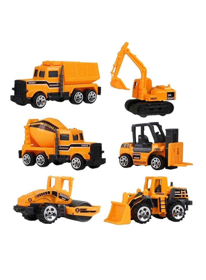 6-Piece Construction Truck Set Multicolour - Image 1