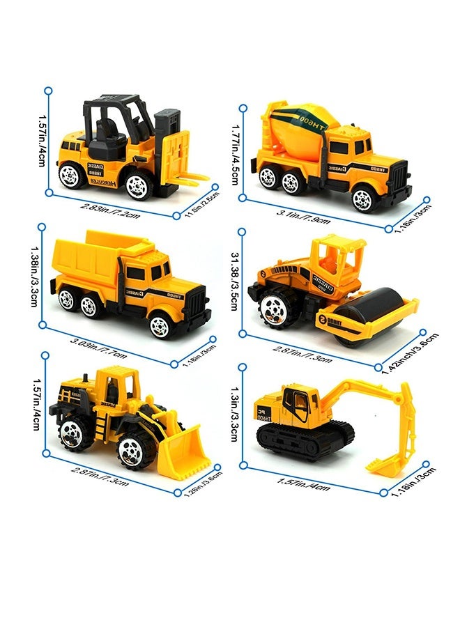 6-Piece Construction Truck Set Multicolour - Image 2