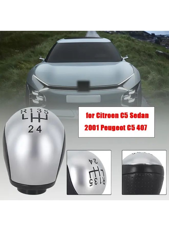Manual 6 Gears Gear Shift Knob Lever ABS Grip for Citroen C5 Peugeot 407 2001 2008 - Image 3
