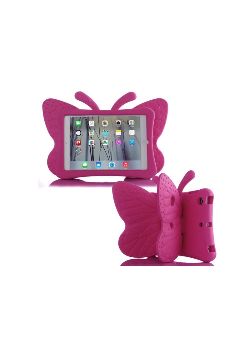 ACLIX iPad 7 10.2 3D Cute Butterfly Case - Light Weight EVA Stand Shockproof Rugged Heavy Duty Kids Friendly Tablet Case for iPad 10.2 iPad 7th Gen iPad Pink - Image 2