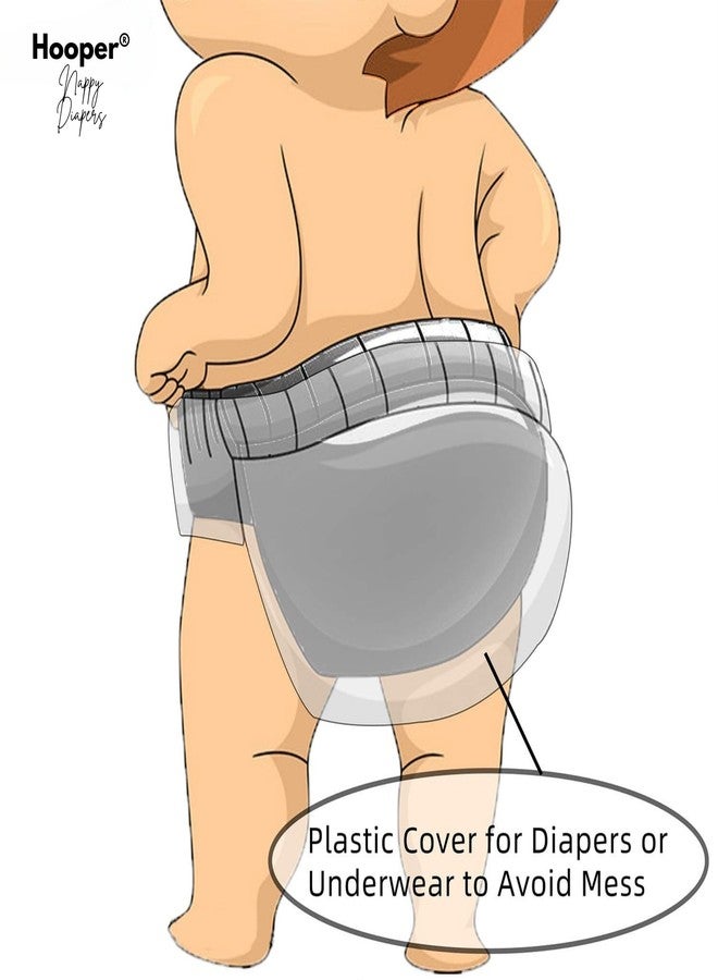 Hooper Baby & Toddler Diaper Covers for 0-3 Years | Washabale, Reusable, Waterproof & Adjustable Nappy Cover | Ultra Soft, and Thin | Unisex Designs, Pack of 6 (Size XL) - Image 5