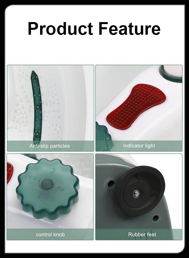 Foot Spa Bath Tub Massager With 3 Modes Stress Relief For Tired Feet Portable Pedicure Basin Heated Electric Detox Machine - Image 3