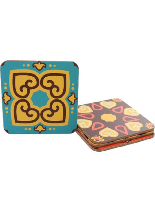 CUPPAD Coaster Arabic Tile Brown - Image 1