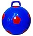 AppleRound Space Hopper Ball with Pump in Soccer Style 18in 45cm Diameter for Ages 37 Kangaroo Bouncer Hoppity Hippity Hopball Siton Bouncy Ball with Handle Blue - Image 2