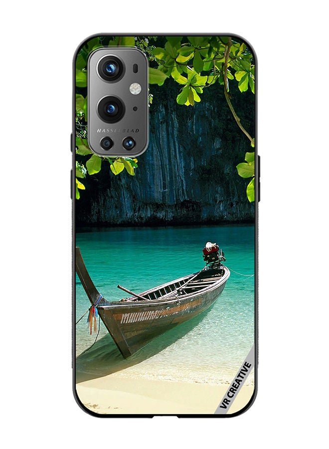 VR CREATIVE Protective Case Cover For OnePlus 9 Pro Boat Lake Design  Multicolour - Image 1
