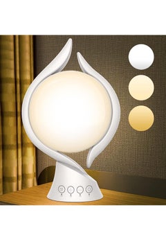 SYOSI Light Therapy Lamp 10000 Lux, UV-Free Lamps Adjustable Temp/Brightness, Timer & Memory Function, Full Spectrum, Bright Seasonal Sun for Bedroom, Office  - Image 1