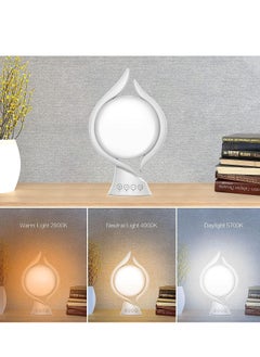 SYOSI Light Therapy Lamp 10000 Lux, UV-Free Lamps Adjustable Temp/Brightness, Timer & Memory Function, Full Spectrum, Bright Seasonal Sun for Bedroom, Office  - Image 2