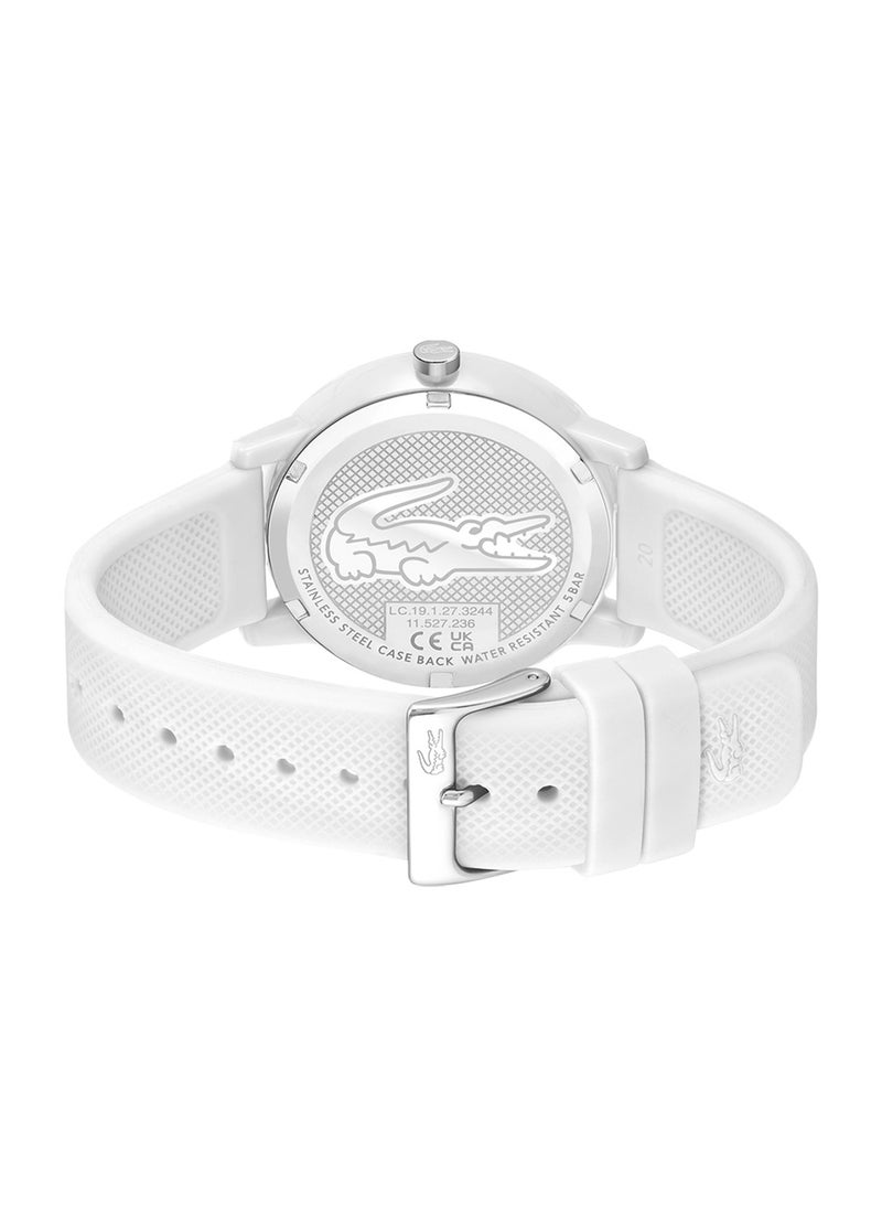 LACOSTE Men's Analog Round Shape Silicone Wrist Watch 2011308 - 42 Mm  - Image 3