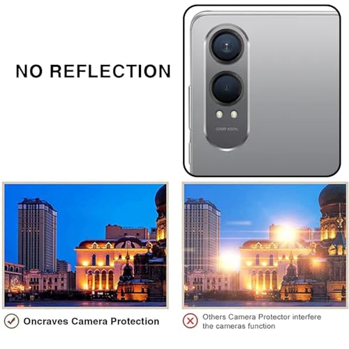 ZARALA Camera Ring Lens Protector for OnePlus Nord CE4 Lite 5G | 9H Hardness, Full Coverage Camera Metal Ring Ultra-Thin/Clear - Black - Image 5