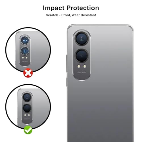ZARALA Camera Ring Lens Protector for OnePlus Nord CE4 Lite 5G | 9H Hardness, Full Coverage Camera Metal Ring Ultra-Thin/Clear - Black - Image 3