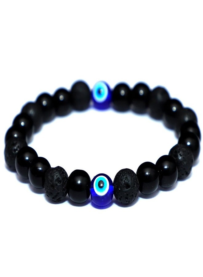 Crystal Divine Evil Eye Healing Crystal Bracelet For Woman 8mm Money Magnet Bracelet For Girls Crystal For Men Friendship Gifts Hand Couple Aesthetic Bracelets For Gifts. - Image 1