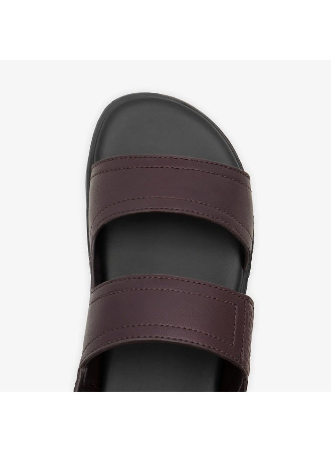 NDURE Men's Double Strap Sandals, Cushioned Footbed, Velcro Closure, Casual Open Toe - Image 1