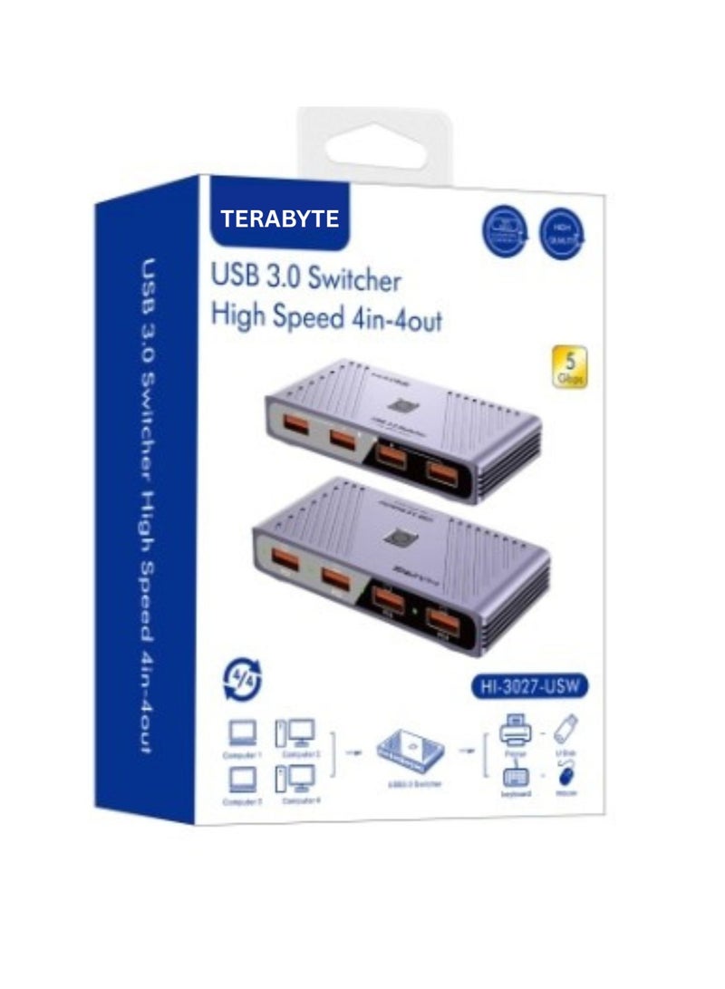 Terabyte USB 3.0 Switcher High Speed 4in-4out - Image 1