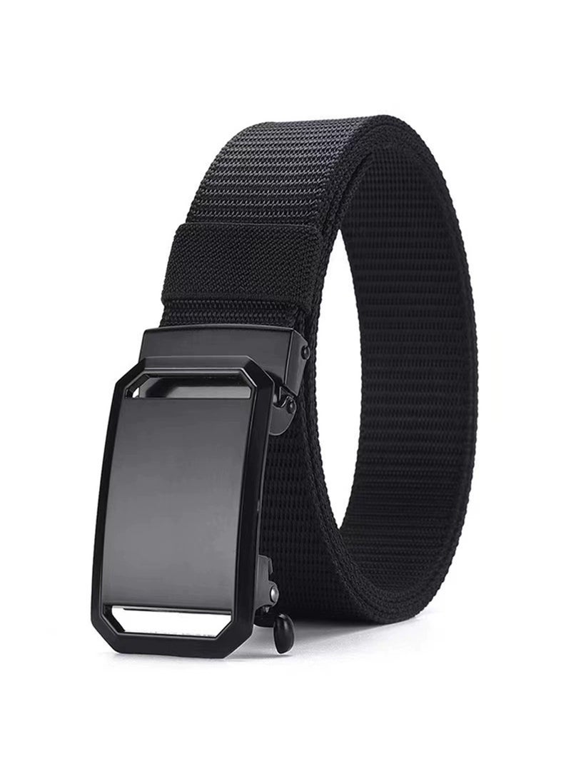 Automatic Nylon Belt for Men & Women - Fashionable, Adjustable, Durable, and Comfortable Waist Belt for Casual & Formal Wear, Everyday Use, and Outdoor Activities Blue - Image 1