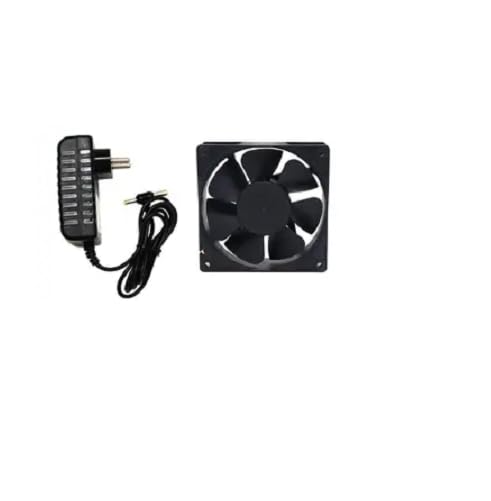 TMW TM&W- W1209 Kit-12V W1209 Digital Temperature Controller+12V DC 3 inch Cooling Fan (2pcs)+12V AC-DC Power Adapter+2 Holder+2pin With Cable(1pcs) - Image 2