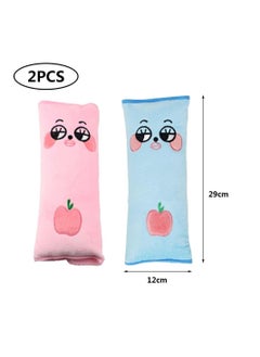KASTWAVE Child Seat Belt Pillow, Adjust Vehicle Shoulder Pads Safety Belt Protector Cushion Plush Soft Auto Seat Belt Strap Cover Headrest Neck Support for Children (2 Pack)  - Image 5
