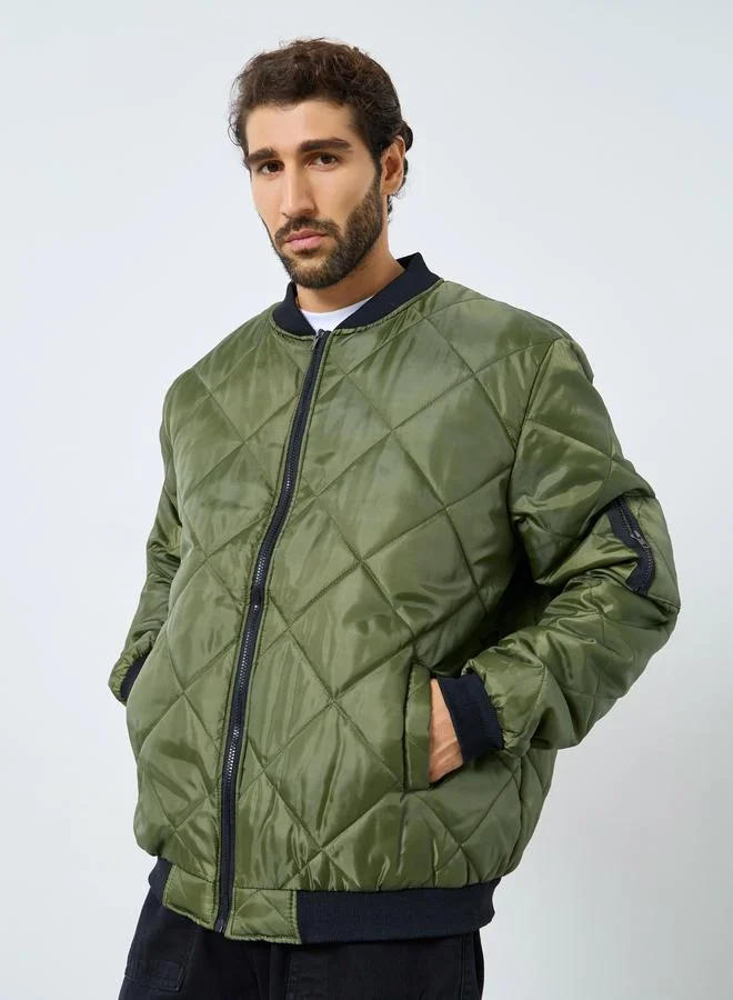Styli Men Relaxed Fit Lightweight Casual Jacket