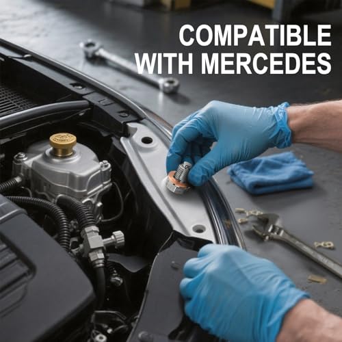Dcoecue 15 PCS Dcoecue Oil Drain Plug Gasket Washer, M14 Copper Crush Washers, Compatible with Mercedes OEM PN 007603-014106, Leak-Free Drain Plug Gaskets for Automotive Maintenance - Image 5
