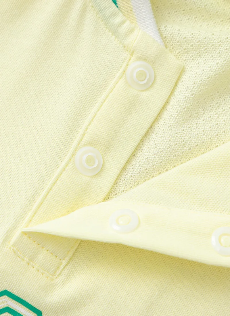 Balabala Yellow Baby Unisex Knitted jumpsuit  | Best Price UAE