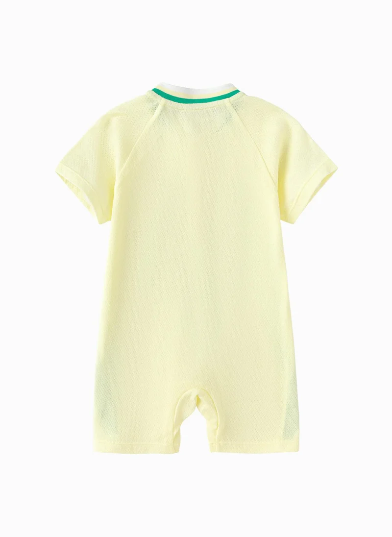 Balabala Yellow Baby Unisex Knitted jumpsuit  | Best Price UAE