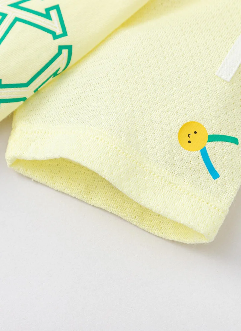 Balabala Yellow Baby Unisex Knitted jumpsuit  | Best Price UAE