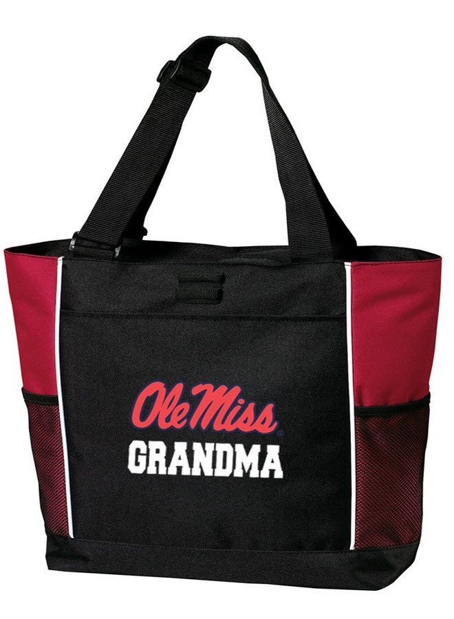Broad Bay Ole Miss Grandma Tote Bags Red University of Mississippi Grandma Totes Beach Travel - Image 1