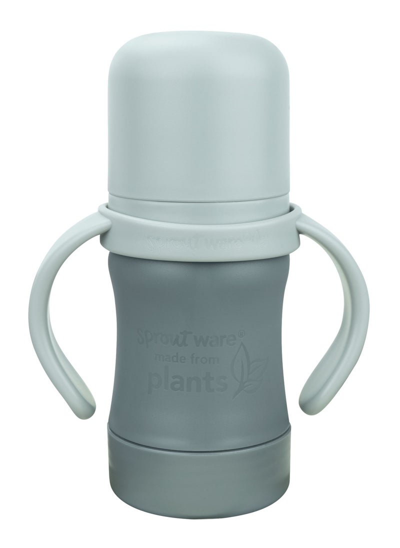 green sprouts Sprout Ware Sip And Straw Cup - 6Oz - Grav - 6M+  - Image 1