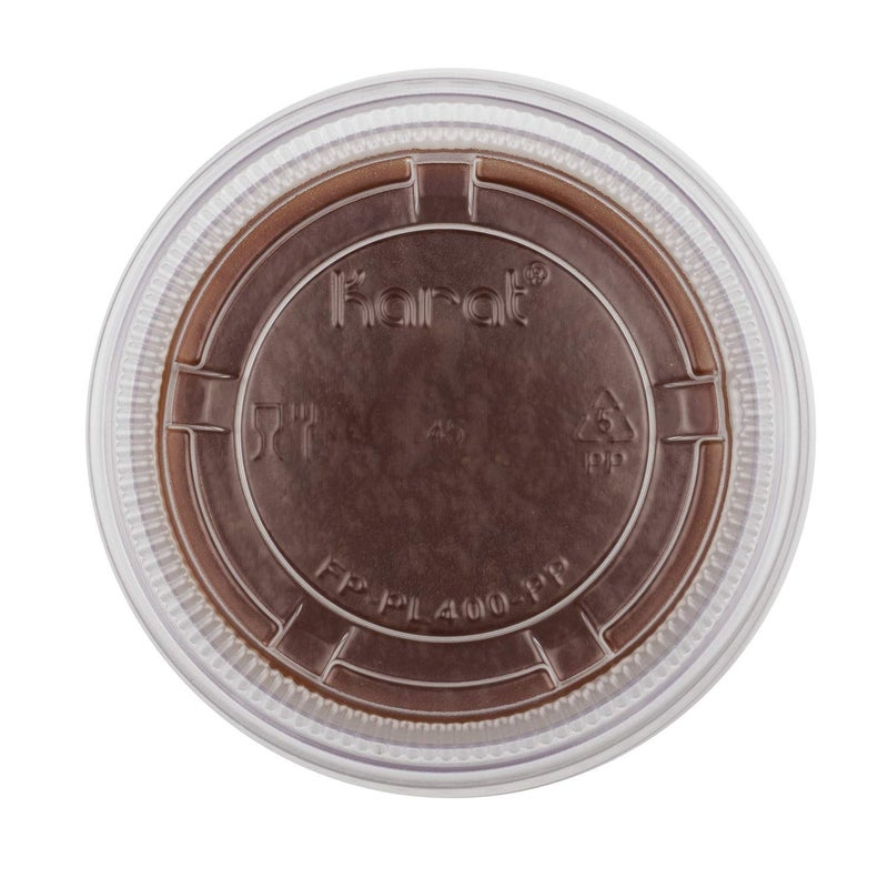 Karat FP-PL400-PP 3.25 oz., 4 oz. & 5.5 oz PP Portion Cup Lids (Case of 2500) - Image 5