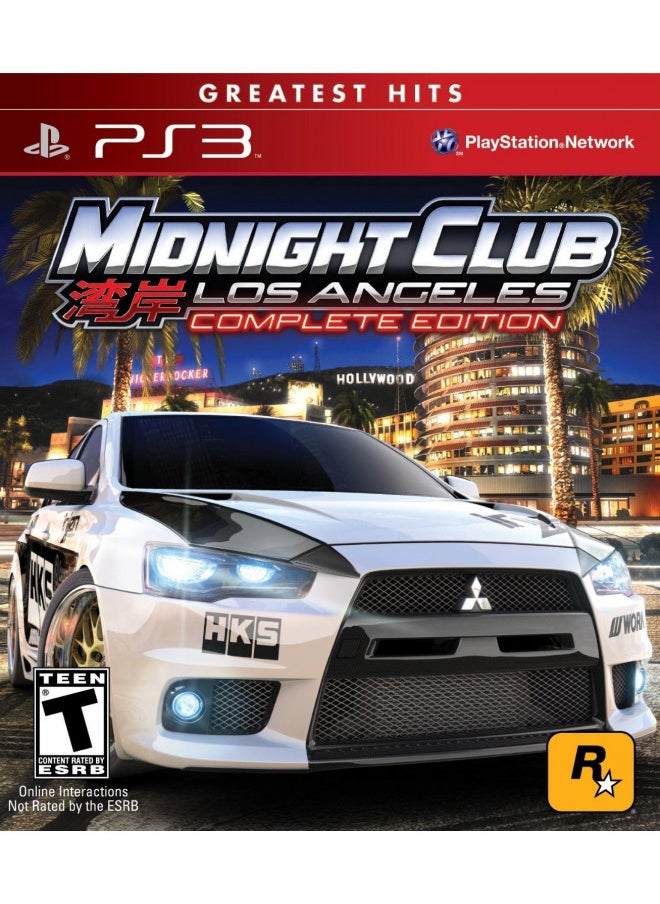 Rockstar Games Midnight Club: Los Angeles - Greatest Hits - Complete Edition - Playstation 3  - Image 2