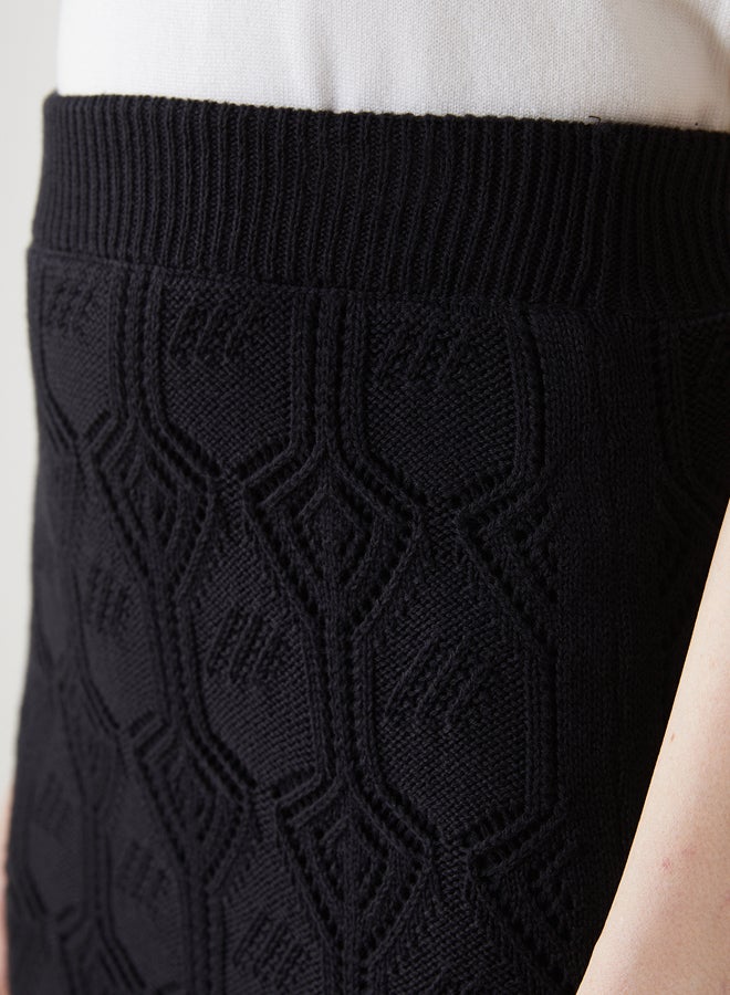 LC WAIKIKI Elastic Waist Hole-Knitted Tricot Skirt  - Image 3