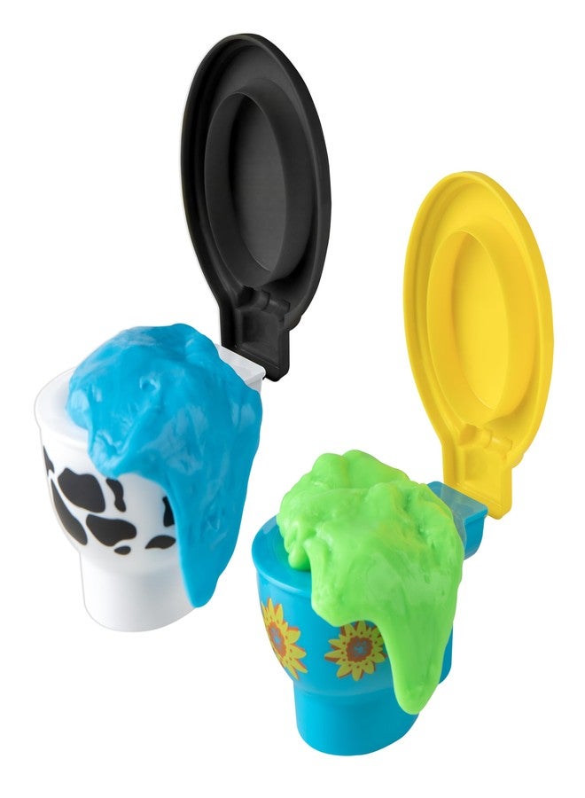 The Orb Factory ORB Goooze Ultra Toilet Slimi 2 Pack - Fun, Novelty Slime and Toy Toilets - Make Silly Bathroom Sounds and Prank Your Friends - Novelty Sensory Toy and Gift Guaranteed to Make Kids and Adults Laugh - Image 1