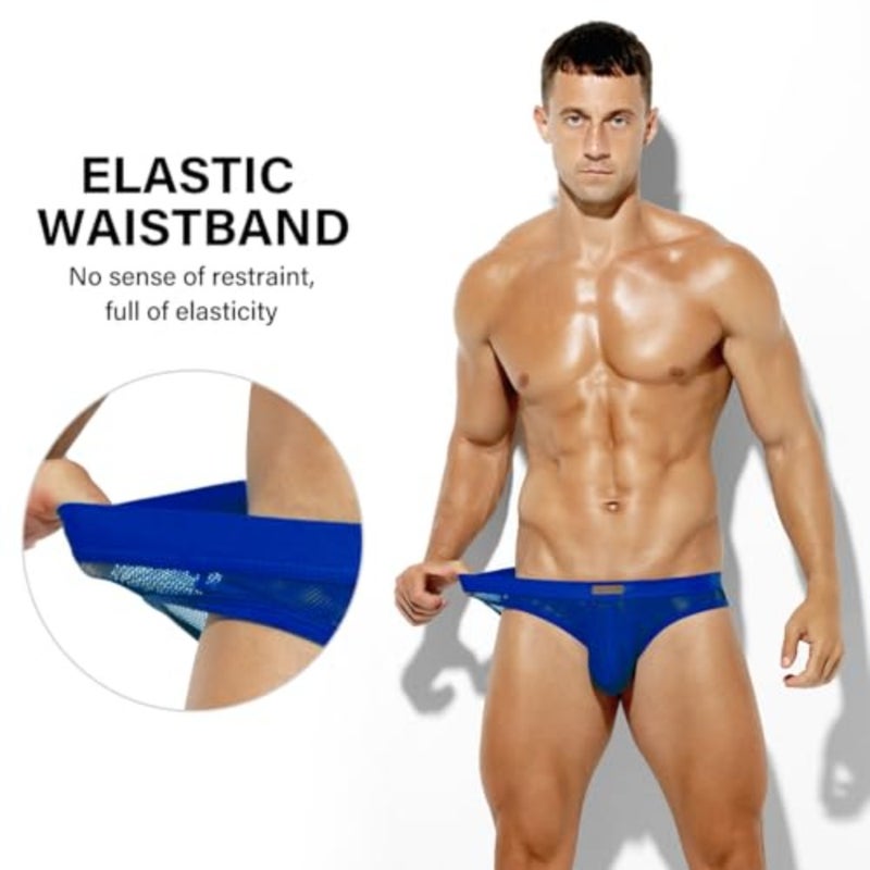 Arjen Kroos Men's Sexy Briefs Breathable Comfortable Mesh Underwear - Image 4