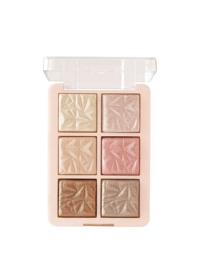 Mars Glowzilla 6 Colour Highlighter Palette ; Ultra Blendable & Long Lasting ; Blinding Glow (12.0Gm) (Shade03) - Image 1