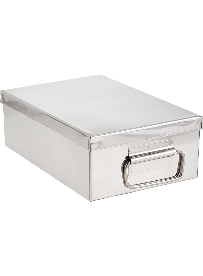 راج صندوق تخزين توابل تقديم الطعام من الفولاذ المقاوم للصدأ 34 سم Cmp006 صندوق ماسالا صندوق توابل ماسالا بيتي 6 مقصورات - Image 1