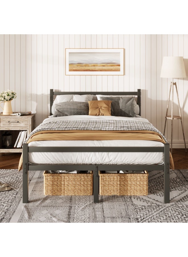 ACPLAY Full Metal Bed Frame with Headboard and Footboard, Heavy Duty Platform Bed Holds up to 800 lbs, 32 cm Under-Bed Storage, Sturdy Metal Slats, Noise-Free, No Box Spring Needed, Easy Assembly - Image 5