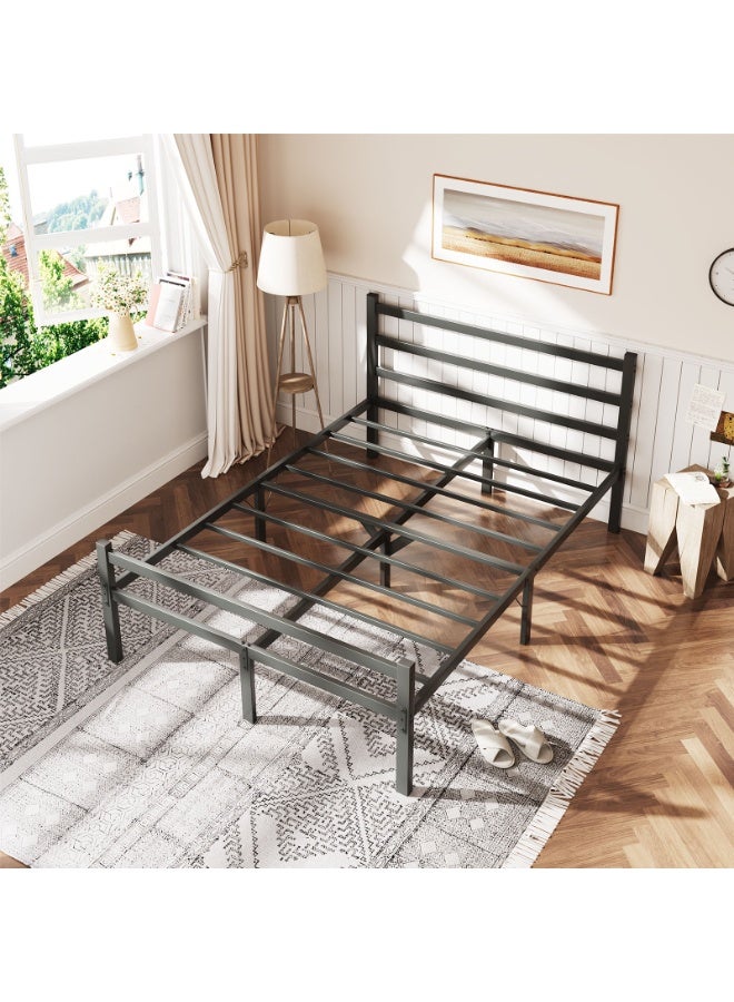 ACPLAY Full Metal Bed Frame with Headboard and Footboard, Heavy Duty Platform Bed Holds up to 800 lbs, 32 cm Under-Bed Storage, Sturdy Metal Slats, Noise-Free, No Box Spring Needed, Easy Assembly - Image 4