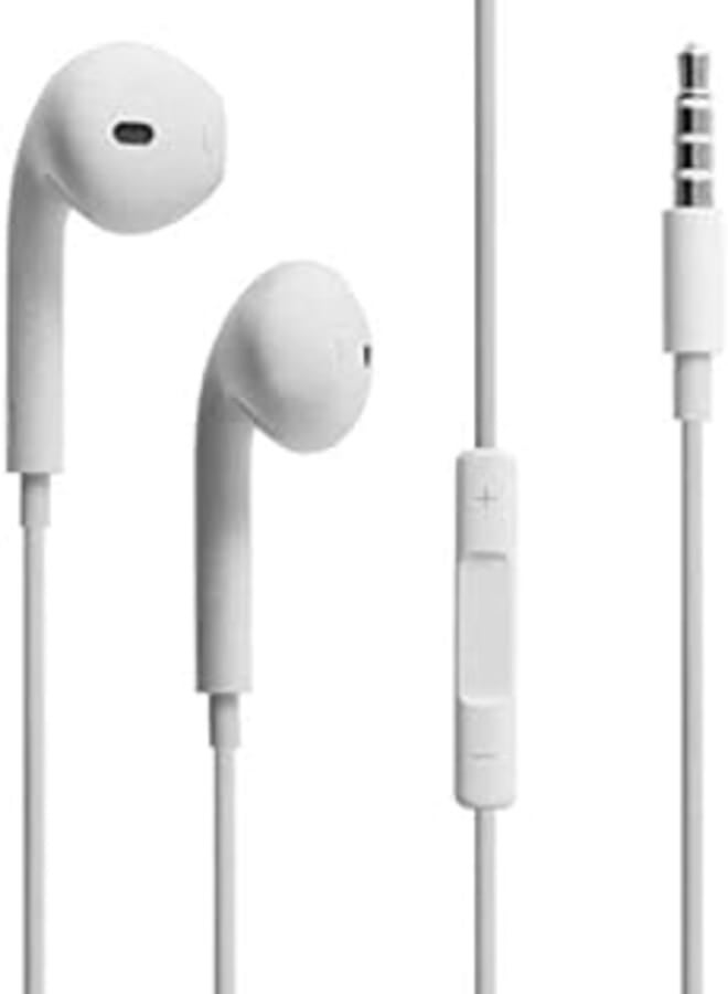 OR Pure WHite Color Earphone Headset w/Remote Mic For iphone 6S/6sPLUS/6/6PLUS/5/4/IPAD/IPOd, Wired