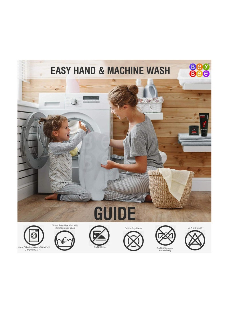 Bey Bee BeyBee Waterproof Rubber Sheet (Large (140cm X 100cm), Grey)  - Image 5