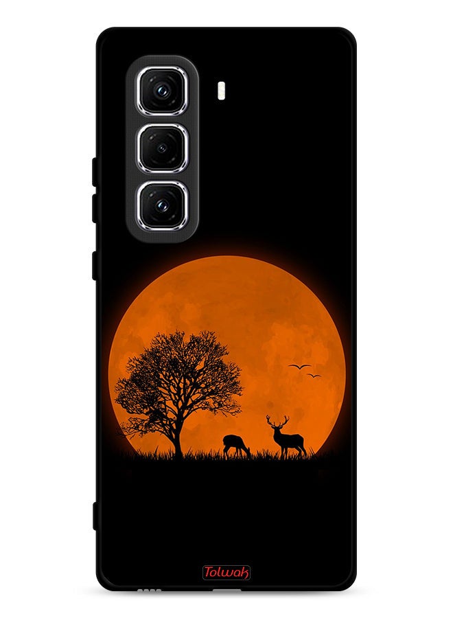 Tolwak Infinix Hot 50 Pro 4G Protective Case Cover Evening Moon Art - Image 1