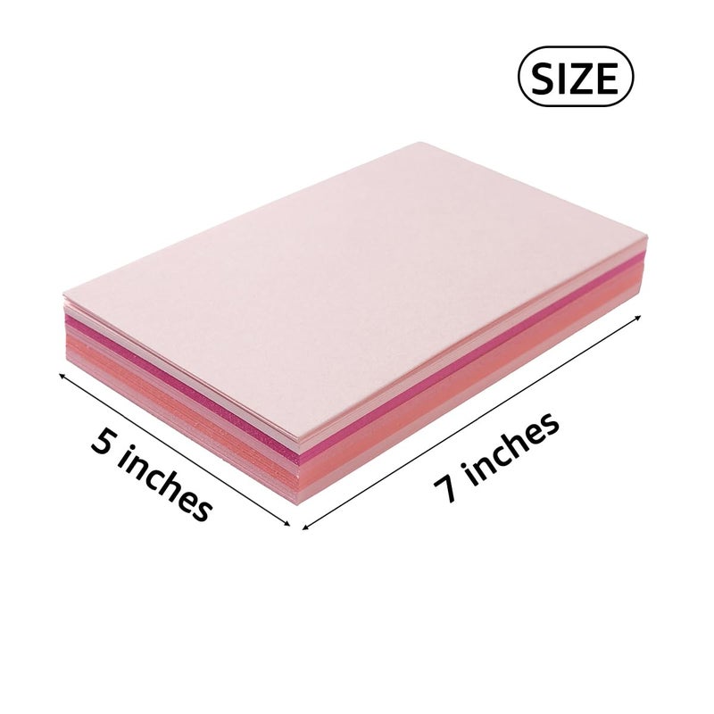 Topeen 50 Sheets Colored Cardstock Paper 5 Colors, 250 GSM Heavy Card Stock for DIY Art Projects, Cards (Pink, 5x7) - Image 3