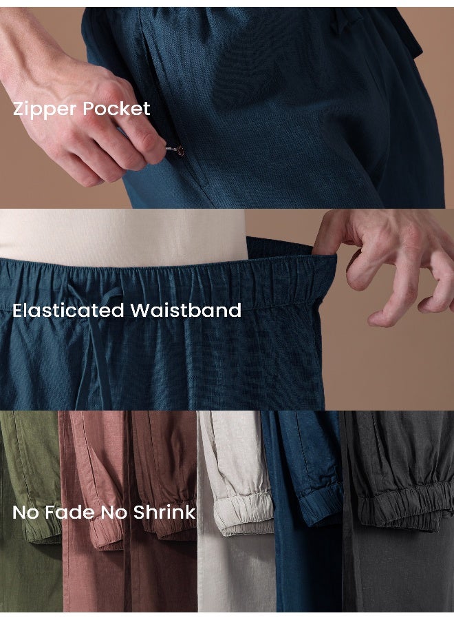 بيونغ بييونغ بيجامة كحلية فضفاضة - Image 5