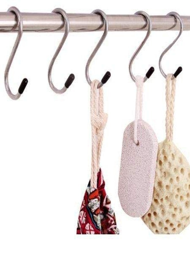 DeoDap Heavy Duty S-Shaped Stainless Steel Hanging Hooks - Pack of 5 - Image 2