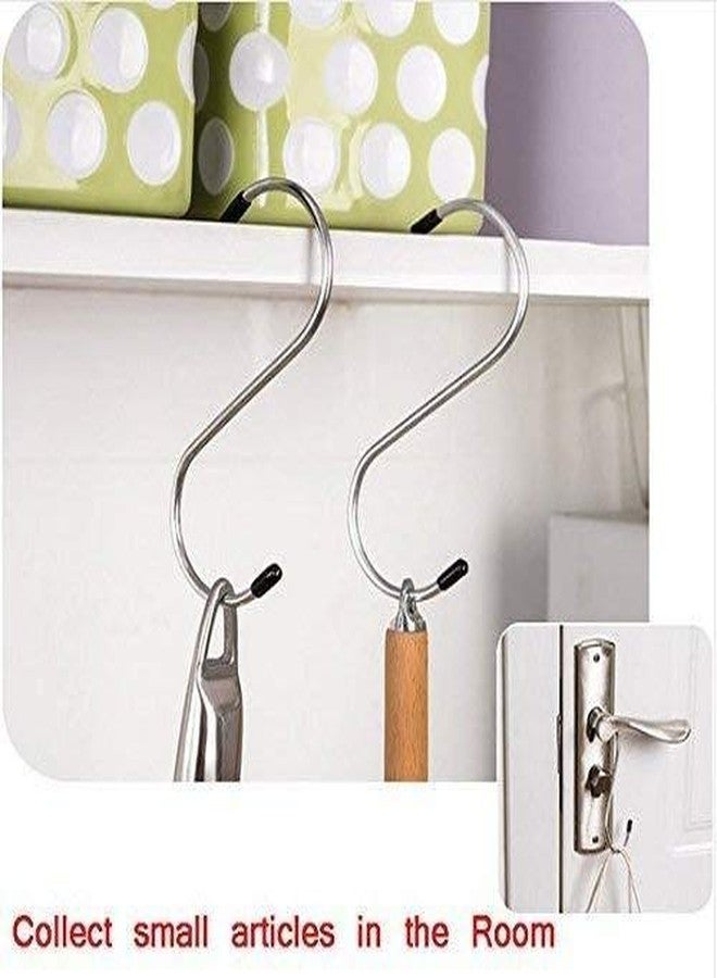 DeoDap Heavy Duty S-Shaped Stainless Steel Hanging Hooks - Pack of 5 - Image 3