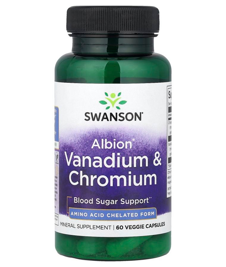 Albion® Vanadium & Chromium 60 Veggie Capsules